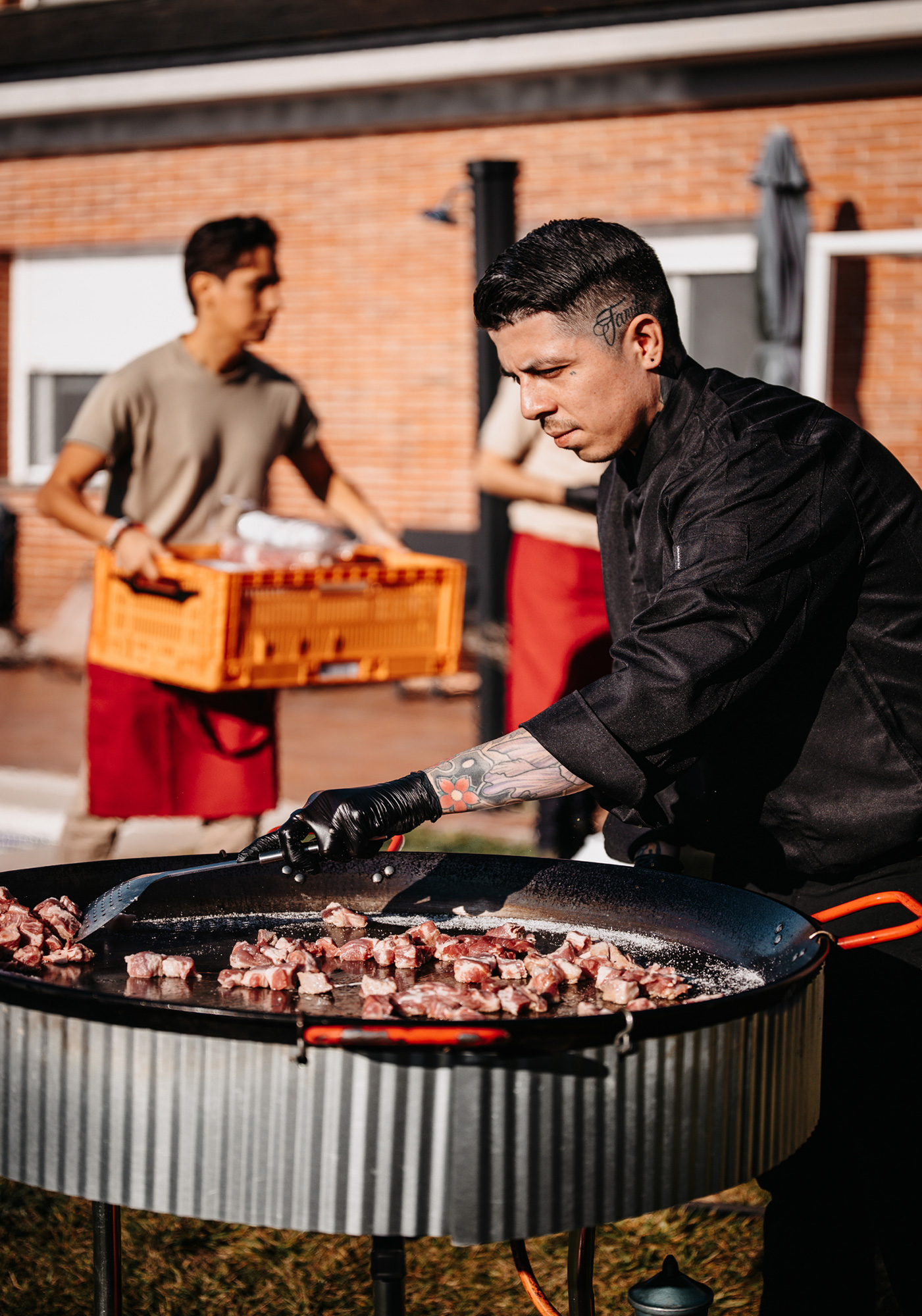 Fiesta preparacion-catering evento sabadell