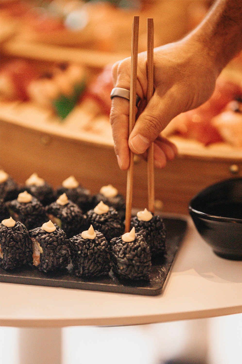 presentacion platos catering barcelona